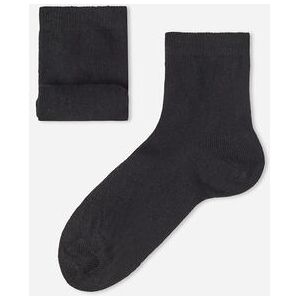 Calzedonia Calze Corte con Cashmere da Bambini Unisex Nero 25-27