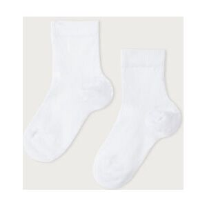 Calzedonia Calze Corte in Cotone da Neonato Bianco 19-21