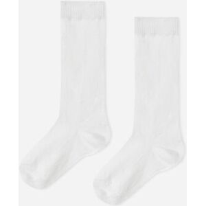 Calzedonia Calze Lunghe in Cotone Soft da Neonato Bianco 15-18