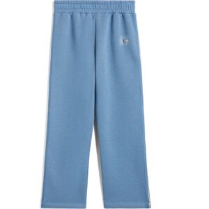 Freddy Pantaloni da bambina in cotone e lurex con gamba dritta Azzurro Junior 14 Anni