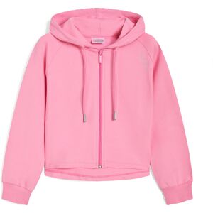 Freddy Felpa maniche raglan da bambina con zip e cappuccio Rosa Junior 6 Anni