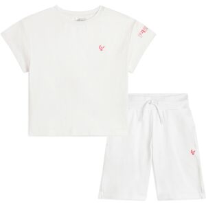 Freddy Completo estivo da bambina con t-shirt e bermuda Bianco Junior 8 Anni