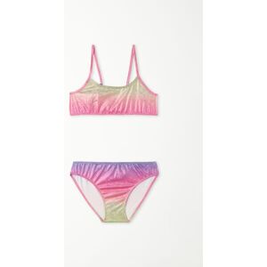 Tezenis Bikini Brassiere con Slip Mermaid Sfumato Bimba Bambina Multicolore Tamaño 4-5