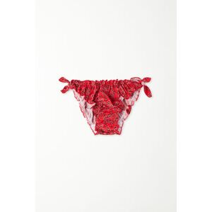 Tezenis Costume Slip Bimba Punto Bambola Bambina Rosso Tamaño M/L