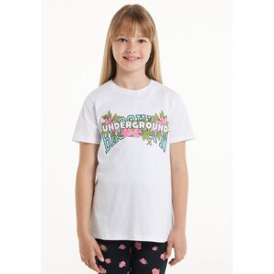 Tezenis T-Shirt Girocollo in Cotone con Stampa Bambina Stampa Tamaño 6-7