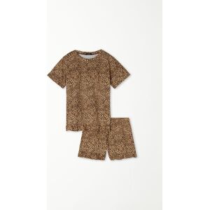 Tezenis Pigiama Corto Mezza Manica Cotone Stampa Animalier Bimba Bambina Animalier Tamaño 12-13