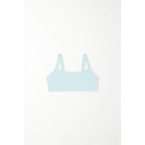 Tezenis Brassiere Bimba Basic in Cotone Bambina Blu Tamaño 8-9