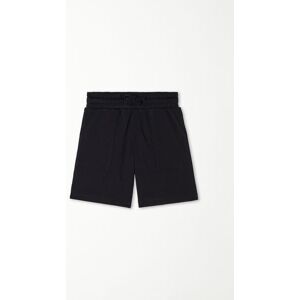 Tezenis Pantaloncini Corti in Felpa di Cotone con Tasche Bimbo Bambino Nero Tamaño 8-9