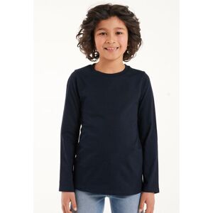 Tezenis Maglia Manica Lunga in Cotone Basic Bimbi Unisex Unisex Blu Tamaño 8-9