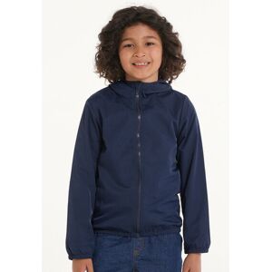 Tezenis Giacca con Zip e Cappuccio in Tessuto Tecnico Bimbi Unisex Unisex Blu Tamaño 8-9