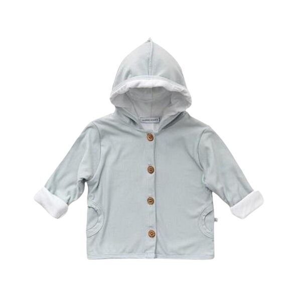 bamboom cardigan bambino con cappuccio pure azzurro taglia 6 mesi