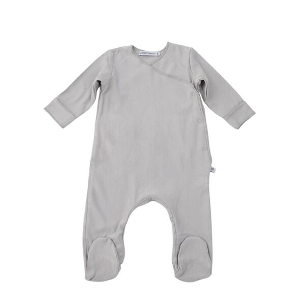 bamboom tutina con piedi pure grigio taglia 3 mesi