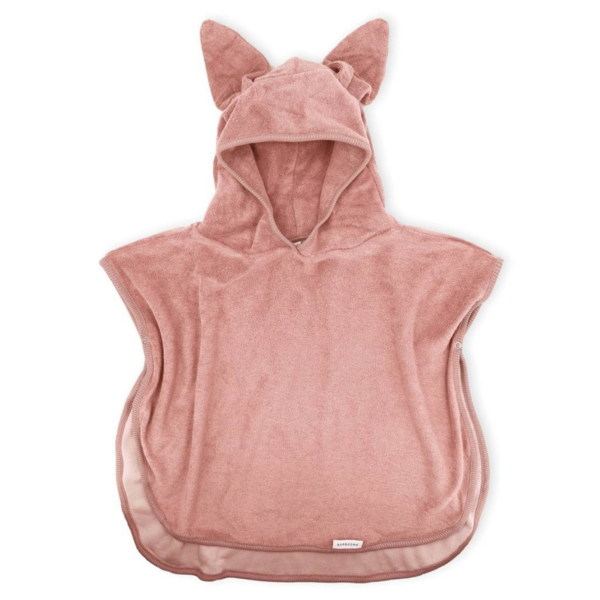 bamboom poncho estivo bambino 0-2 anni rosa scuro