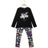 Hope Star Completo 2 pezzi da bambina maglietta + leggings con stampa Completi 3-16 Anni bambina Nero taglia 08