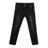 Run Boy Jeans skinny bimbo con strappi Jeans Slim fit bambino Nero taglia 06