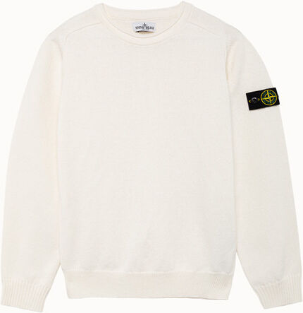 Stone Island maglia in cotone tinta unita