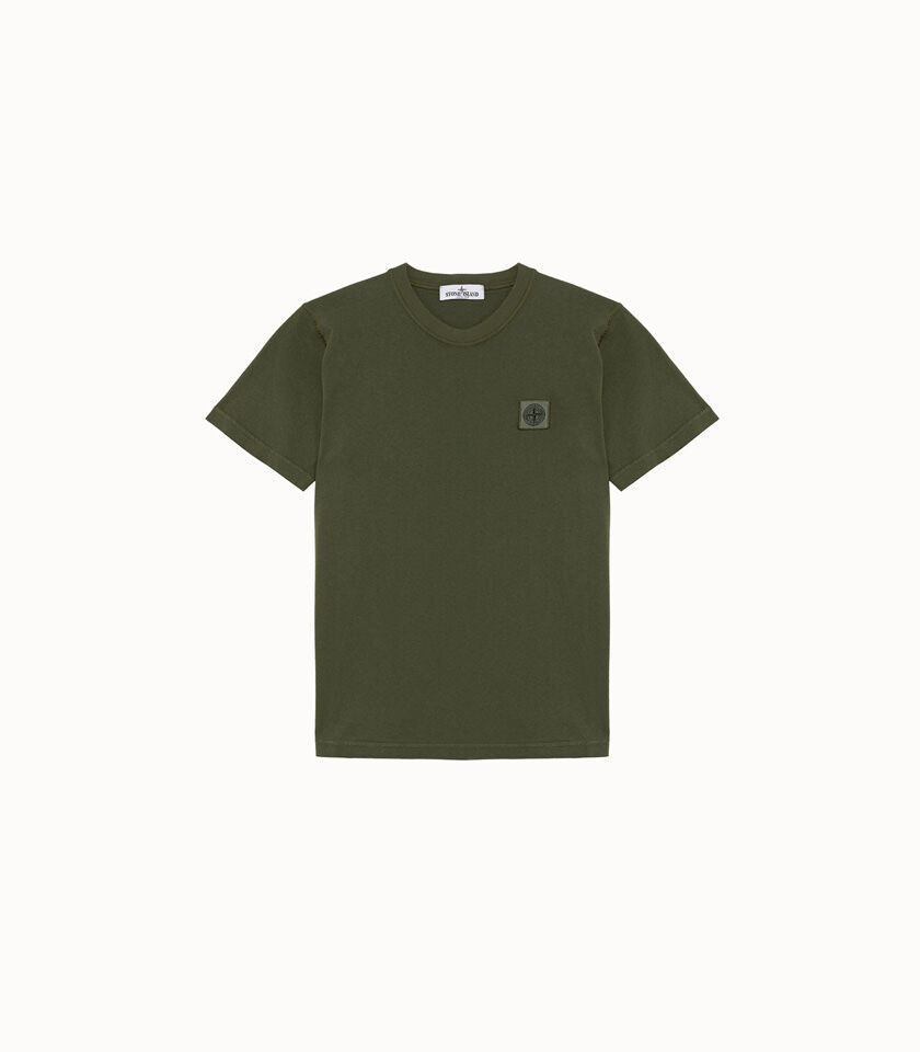 Stone Island t-shirt in cotone tinta unita