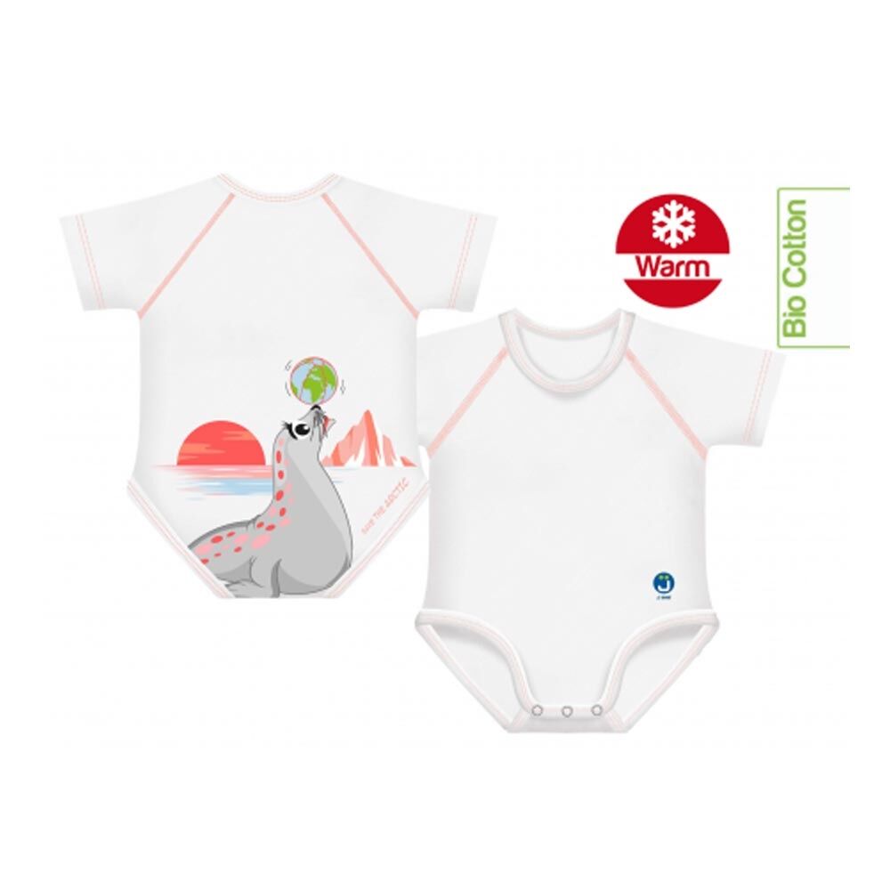 J Bimbi Warm Arctic - Body Neonato 0-36 Mesi Unisex Foca, 1 body