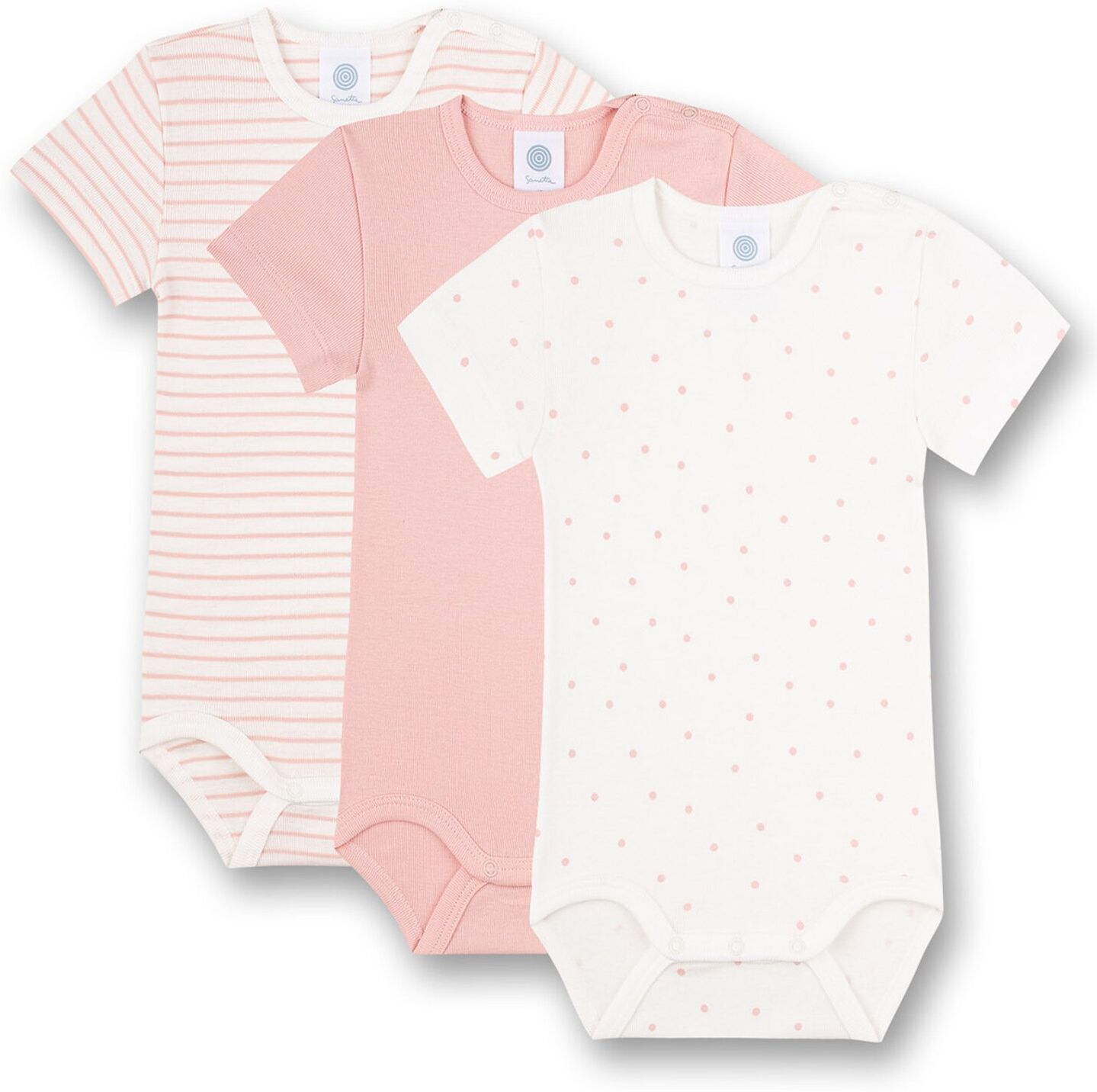 SANETTA Tutina / body per bambino Rosa, Bianco