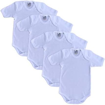 PETITE 4 Body In Cotone Art Abeille Body M/m Colore Foto Misura A Scelta BIANCO