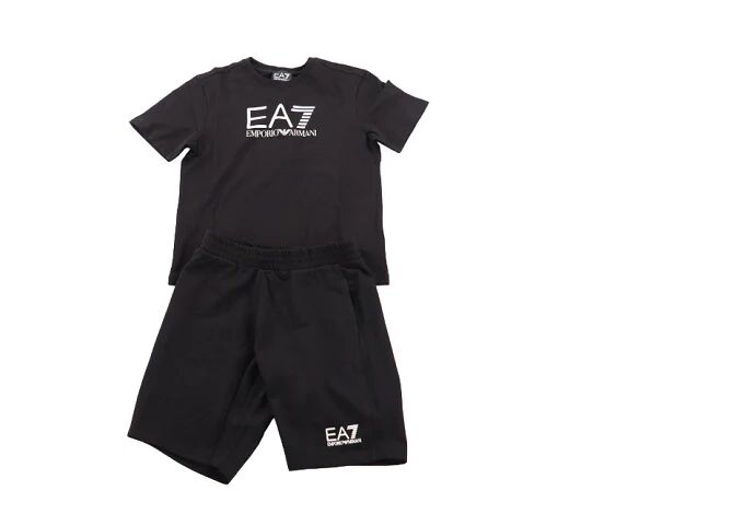 EA7 T-Shirt E Pantaloncino Bimbo Art 3dbv01 Bj02z L.GREEN-BLACK