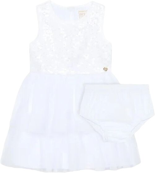 Guess Abito Bimba Art A3rk26 Kbl10 Colore Foto Misura A Scelta PURE WHITE