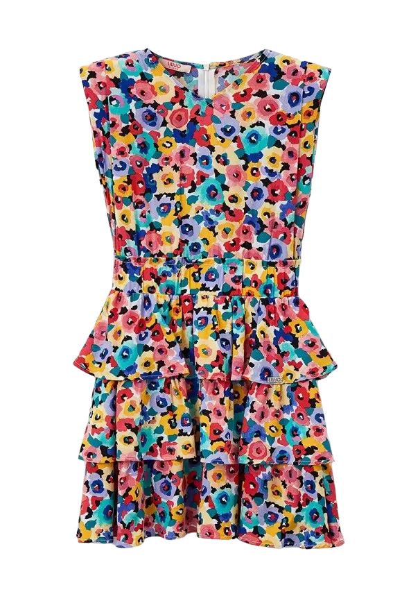 Liu Jo Abito Bimba Art Ga3074 Ts868 Colore Foto Misura A Scelta SPRING FLOWER