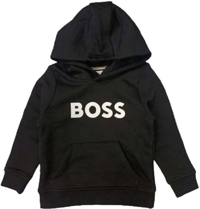 Boss Felpa Con Cappuccio Bimbo Art J25q15 NERO