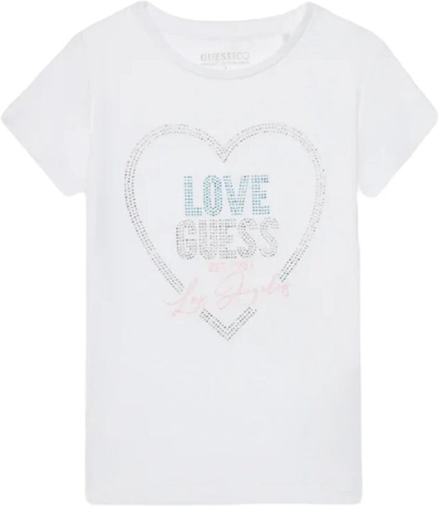 Guess T-Shirt Bimba Art J4ri35a Ak6yw4 PURE WHITE