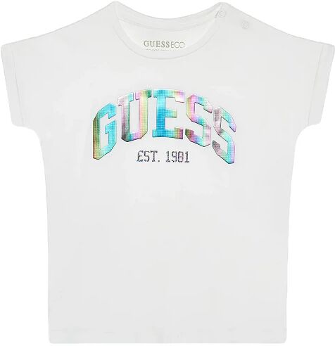 GUESS T-Shirt Bimba Art K3ri25 K6yw1 P-E 23 Colore E Misura A Scelta PURE WHITE