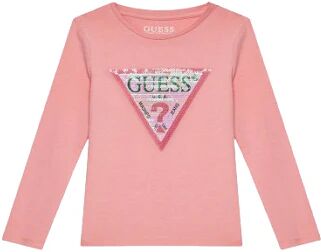 Guess T-Shirt Maniche Lunghe Bimba Art K4ri30a Ak6yw1 SWEETPINK