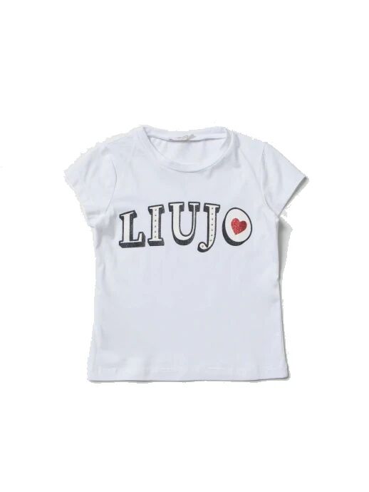 LIU JO T-Shirt Bimba Art Ka2010 J5003 Colore E Misura A Scelta WHITE/LJ HEART