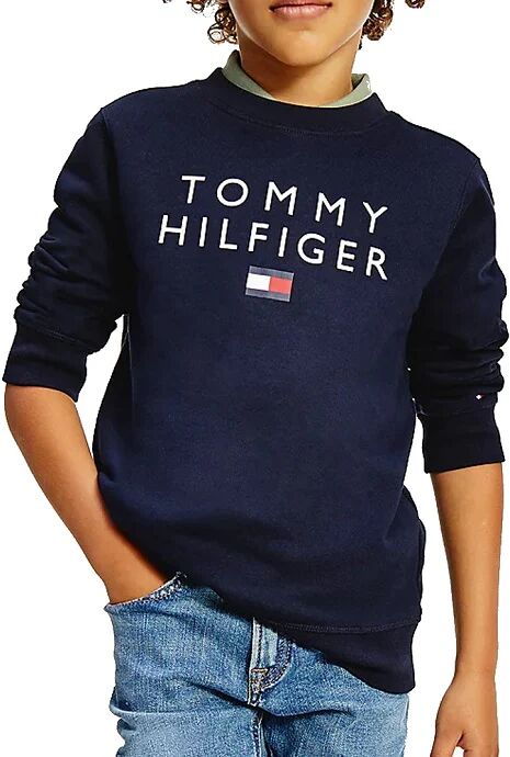 TOMMY HILFIGER Felpa Bimbo Art Kb0kb06744 Dw5 Colore Foto Misura A Scelta BLU