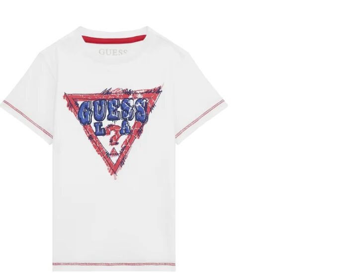 Guess T-Shirt Bimba Art N4ri18a Ak6xn1 PURE WHITE