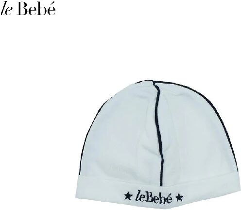 LE BEBE' Cappello Neonato Art Lbb2472 Colore Foto Misura A Scelta BIANCO/BLU I