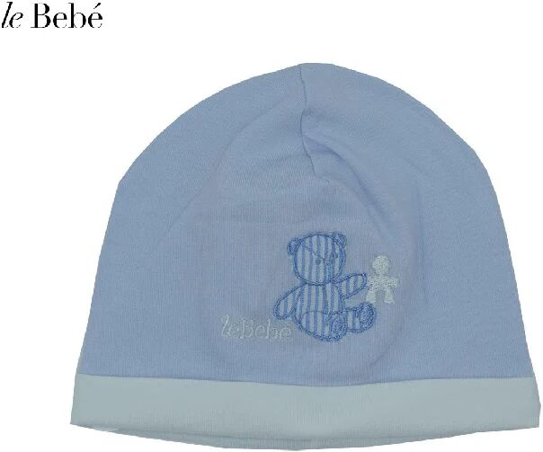 LE BEBE' Cappello Neonato Art Lbb2484 Colore Foto Misura A Scelta CELESTE I