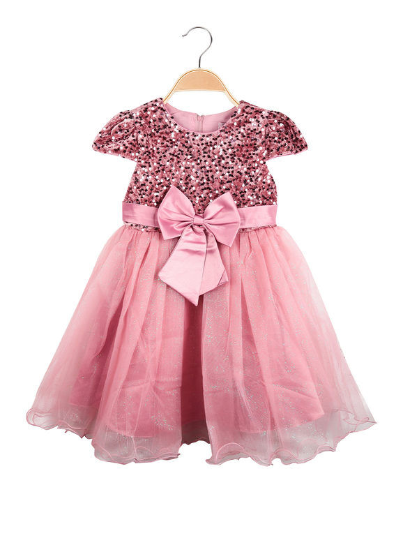 Solada Abito bimba elegante a maniche corte in tulle Abiti bambina Rosa taglia 10