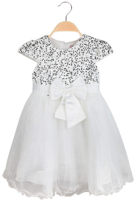 Solada Abito bimba elegante a maniche corte in tulle Abiti bambina Bianco taglia 12