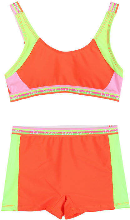 Yes! Do Kid'S Bikini da bambina a fascia con boxer Bikini bambina Arancione taglia 09/10