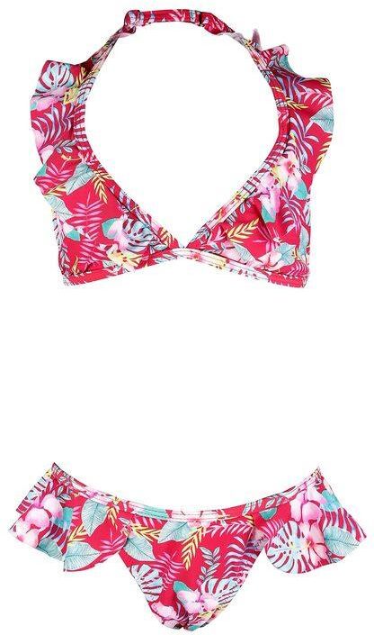 Power Flower Bikini floreale bambina Bikini bambina Rosso taglia 12/14