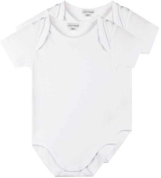 Liabel Body bambini manica corta 2 PEZZI Maglie Intime unisex bambino Bianco taglia 6M