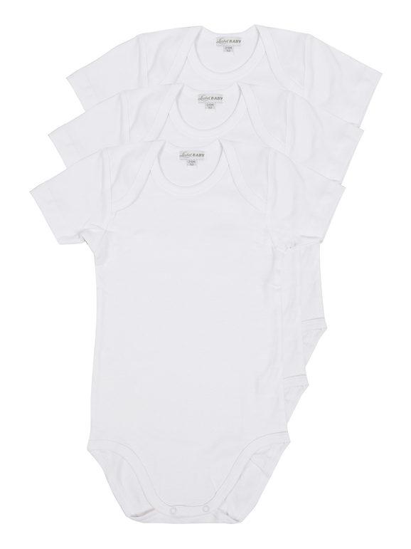 Liabel Body in caldo cotone da neonato confezione 3 pezzi Tutine Neonato unisex bambino Bianco taglia 12M