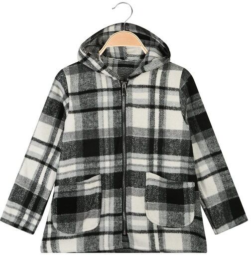 Solada Camicia giacca bambina con cappuccio e zip Giacche Leggere bambina Grigio taglia 04