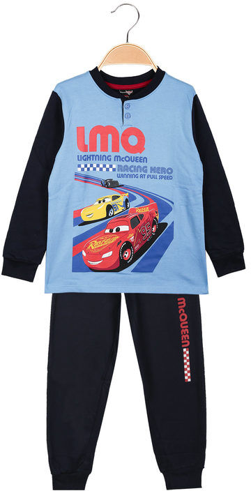 Disney Cars pigiama da bambino in cotone felpato Pigiami bambino Blu taglia 03