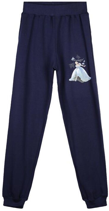 Disney Cinderella pantaloni sportivi bambina con polsino Pantaloni Casual bambina Blu taglia 05/06