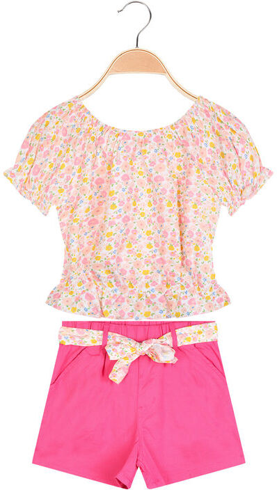 Sweet Completo corto da bambina blusa + shorts Completi 3-16 Anni bambina Arancione taglia 12