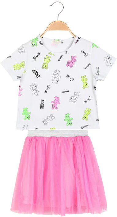 Mono Star Completo da bambina t-shirt + gonna in tulle Completi 3-16 Anni bambina Rosa taglia 06