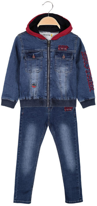 Enjoy Completo da bambino 3 pezzi in jeans Completi 3-16 Anni bambino Bianco taglia 10