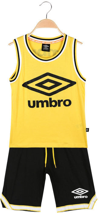 Umbro Completo smanicato da ragazzo in cotone Completi 3-16 Anni bambino Giallo taglia L