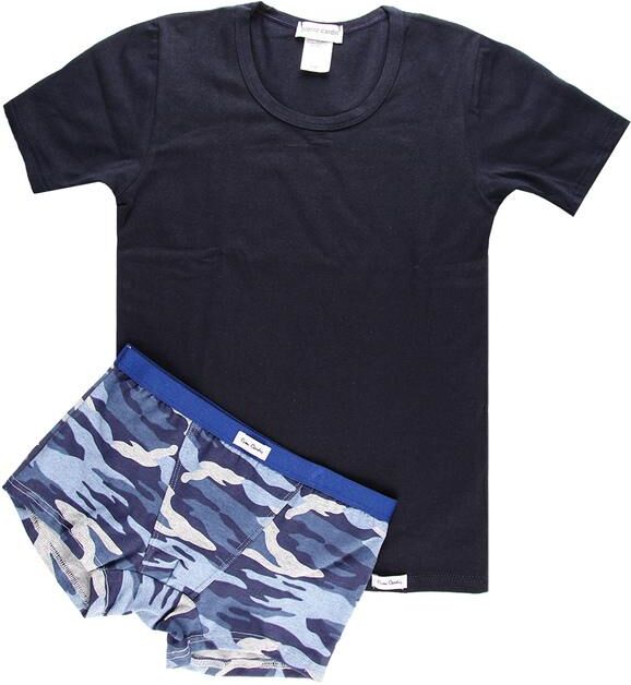 Pierre Cardin Coordinato Maglia + Boxer Maglie Intime bambino Blu taglia 10